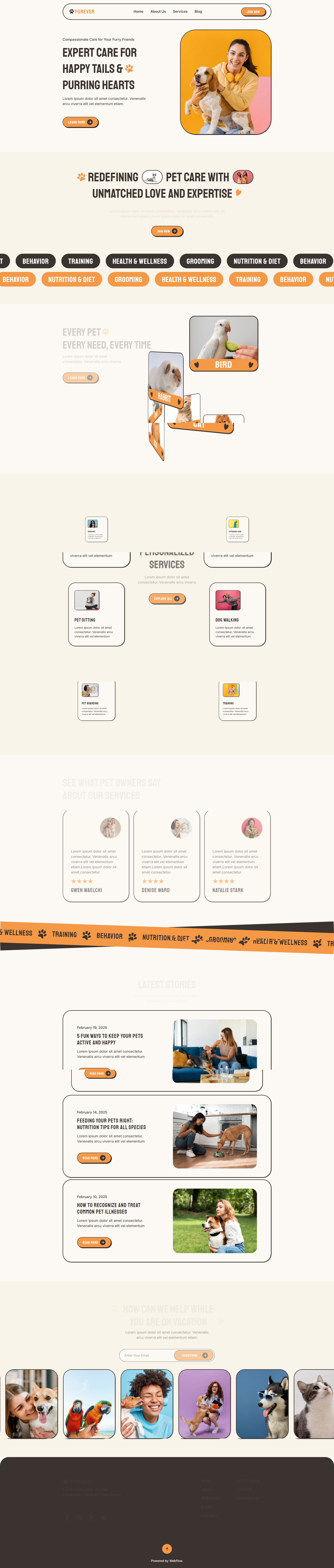 Langding page thú cưng